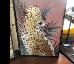 Par de Pinturas de Leopardo