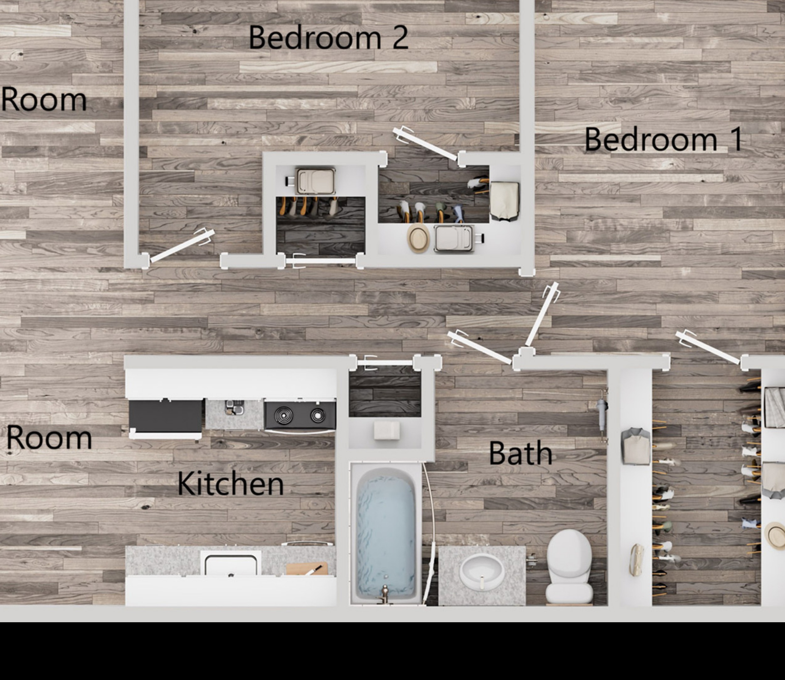 Espacio para vivir comodamente